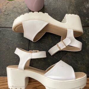 White Platform Sandals